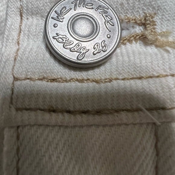 New🏷 Free People Mambo Slit Denim Midi Skirt Size 2 (26) - Picture 7 of 16